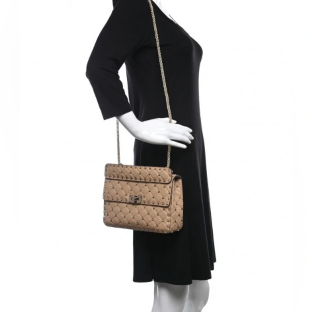 Valentino Garavani Medium Nappa Rockstud Spike Shoulder Bag - Picture 8 of 16